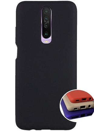 Чехол silicone full case для xiaomi redmi k30 (25) black черный