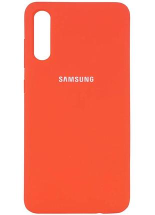 Чехол silicone case для samsung premium a50 coral (12) коралловый