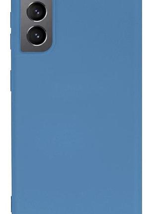 Чехол silicone case camera protective для samsung s22 plus (10) cиний azure 2