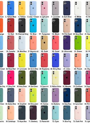 Чехол kassel silicone full case protective для iphone 16 с микрофиброй оранжевый begonia 9