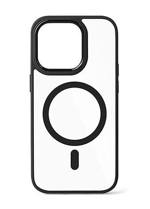Чехол crystal shadow with magsafe для iphone 14 - black