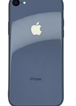 Чехол стеклянный glass case se 2020 (10) lavender gray лавандо серый