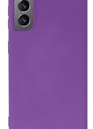 Чехол silicone case camera protective для samsung s22 plus (14) фиолетовый purple 2