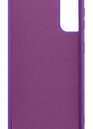 Чехол silicone case camera protective для samsung s22 plus (14) фиолетовый purple 3
