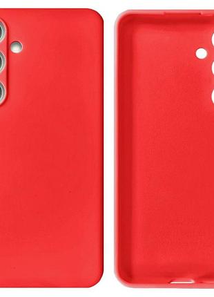 Чехол silicone case camera protective для samsung s24 (01) красный red