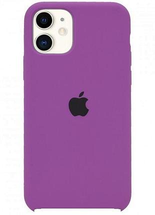 Чехол silicone case для iphone 11 purple фиолетовый