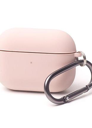 Чехол silicone case microfiber для airpods pro - pink sand