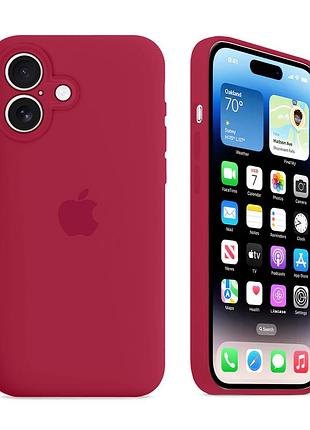 Чохол із захистом камери kassel silicone camera protective для iphone 16 (36) червоний rose red