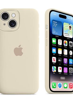 Чохол із захистом камери kassel silicone camera protective для iphone 14 (11) молочний antique white
