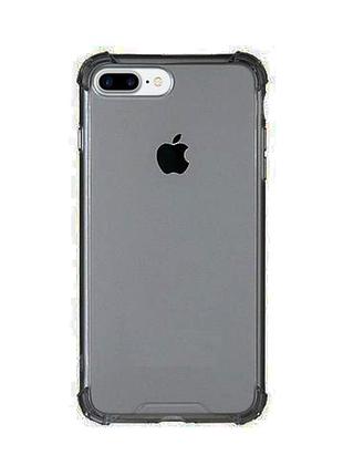 Чехол прозрачный black strong для iphone 8 plus черный