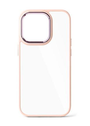 Чехол crystal shadow для iphone 15 pro - pink sand