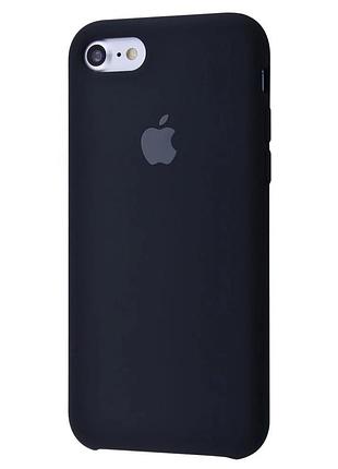 Чехол silicone case для iphone 7 black чёрный
