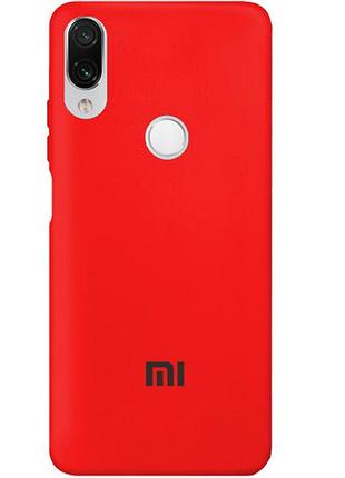 Чехол silicone case premium для xiaomi redmi 7 red (01) красный