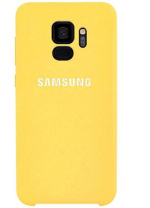 Чехол silicone case для samsung s9 (07) yellow желтый
