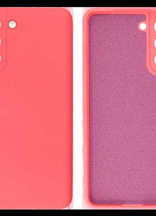 Чехол silicone case camera protective для samsung s21 fe (12) коралловый coral