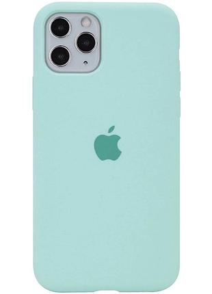 Чехол silicone case для iphone 11 pro turquoise светло зеленый