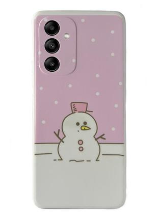 Чехол новогодний premium для samsung a24 (06) снеговик новогодний