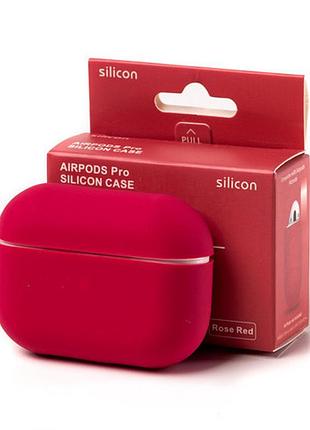 Чехол силиконовый для airpods 3 защита от ударов с микрофиброй внутри розовый