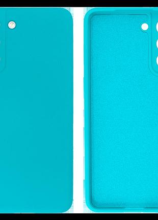 Чехол silicone case для samsung s21 fe (02) seablue небесно голубой