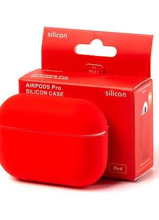 Чехол силиконовый для airpods 3 защита от ударов красный