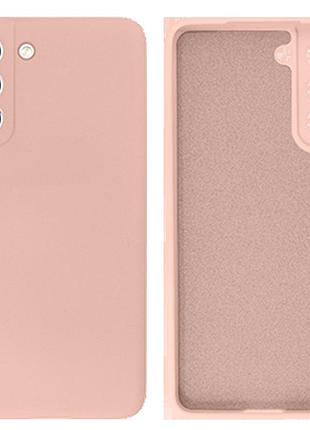 Чехол силиконовый full camera protective для samsung s21 (18) pink sand песочно-розовый