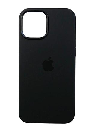 Чехол силиконовый magsafe противоударный для iphone 12 pro max черный