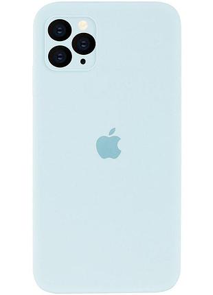 Чехол silicone full case camera square (квадратные) для iphone 11 pro turquoise (03) светло зеленый