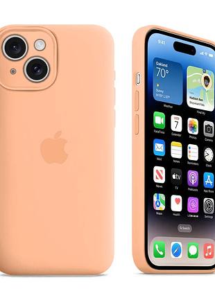 Чехол с защитой камеры kassel silicone camera protective для iphone 13 (69) розовый cantaloupe