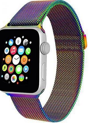 Ремешок миланская петля (milanese loop) для apple watch 38mm/40mm/41mm (21) chameleon хамелеон