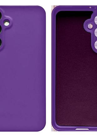 Чехол силиконовый full camera protective для samsung s25 (14) purple фиолетовый