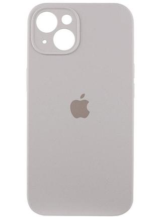 Чехол силиконовый противоударный с защитой камеры для iphone 14 plus лавандовый