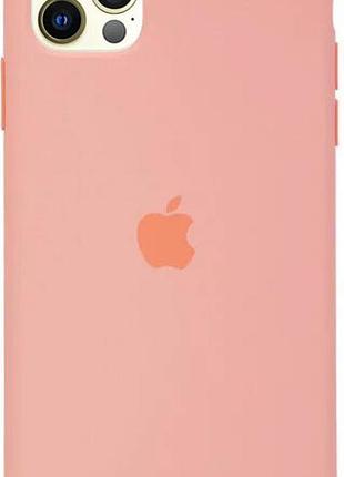 Чехол silicone case для iphone 12 pro grapefruit грейпфрут