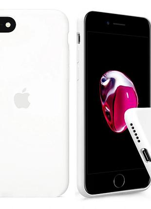 Чехол silicone full case se 2020 white белый