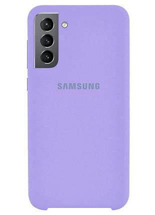 Чехол silicone case для samsung premium s21 plus lilac (13) лиловый