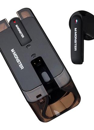 Наушники bluetooth monster xkt08 wireless 5.2 с микрофоном стерео звук черный