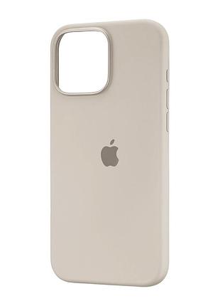 Чехол силиконовый противоударный для iphone 16 pro max цвет камень