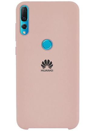Чохол silicone case для huawei p smart plus 2019 (01) pink sand пудровий