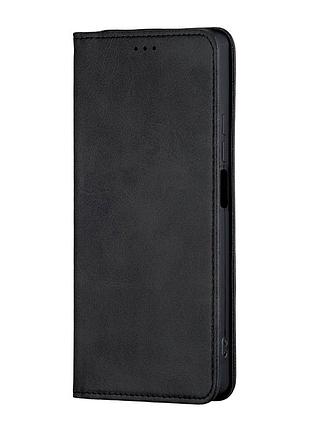 Чехол-книжка кожзам противоударный для redmi note 13 5g черный