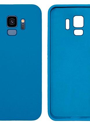 Чехол silicone case camera protective для samsung s9 (10) cиний azure