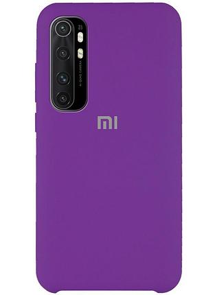 Чохол silicone case premium для xiaomi mi note10lite purple (14) фіолетовий