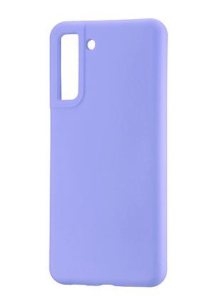 Чехол силиконовый противоударный для samsung s21 fe lilac purple