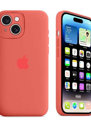 Чехол с защитой камеры kassel silicone camera protective для iphone 13 (65) розовый pink citrus