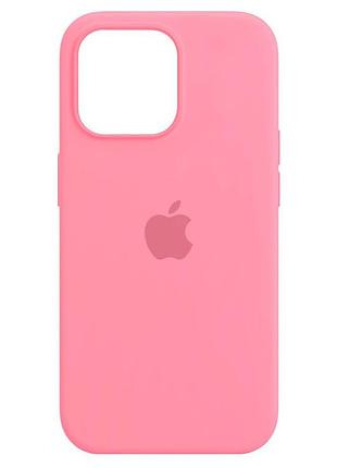 Чехол силиконовый противоударный для iphone 14 plus защита камеры розовый