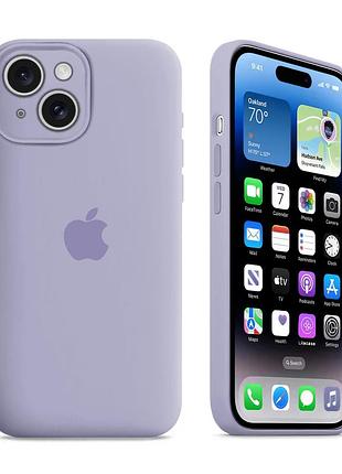 Чохол із захистом камери kassel silicone camera protective для iphone 13 (76) фіолетовий light lilac