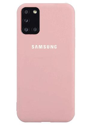 Чохол silicone case для samsung premium m51 pink sand (18) пудра