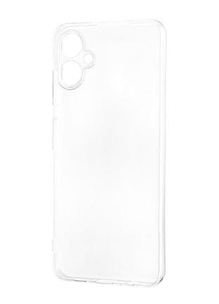 Чехол силиконовый защитный с прозрачным дизайном для samsung a06 защита камеры противоударный
