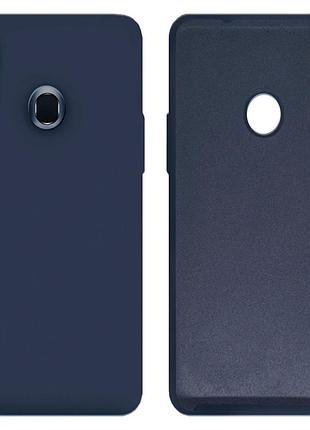Чехол silicone case для samsung premium a20s (28) dark blue темно синий