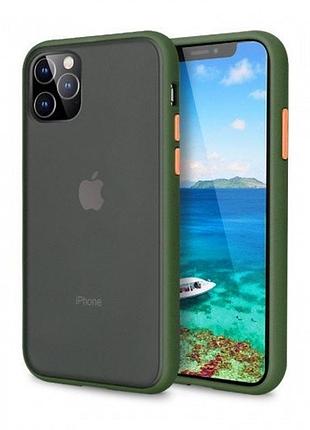 Протиударний чохол avenger case для iphone 12 pro max (01) khaki