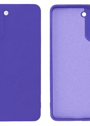 Чехол silicone case camera protective для samsung s21 plus (07) фиолетовый ultraviolet