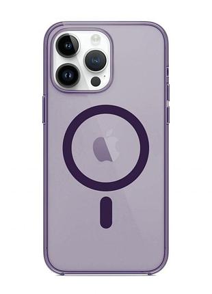 Чехол elderberry clear case with magsafe для iphone 14 pro